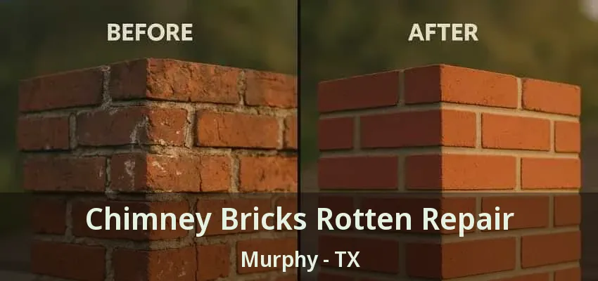 Chimney Bricks Rotten Repair Murphy - TX