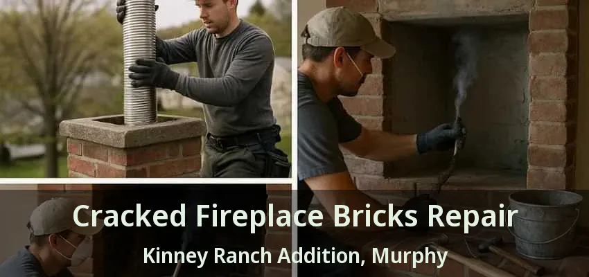 Cracked Fireplace Bricks Repair Kinney Ranch Addition, Murphy - TX