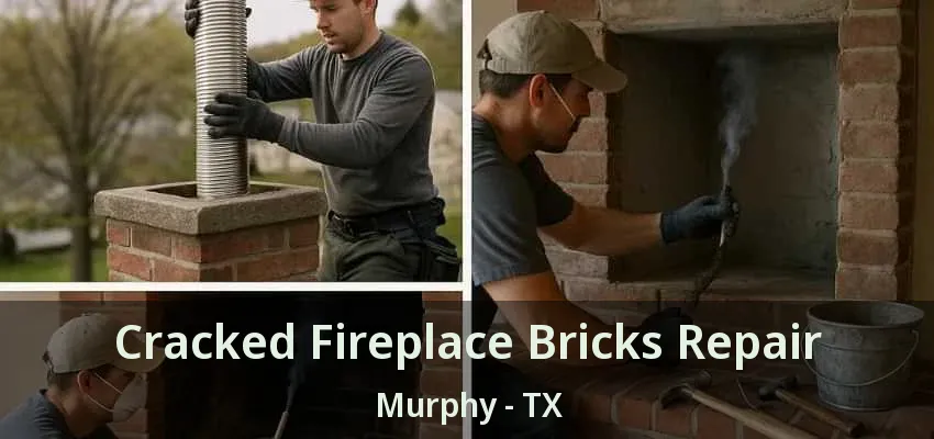 Cracked Fireplace Bricks Repair Murphy - TX