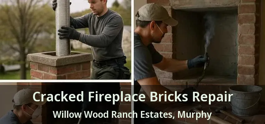 Cracked Fireplace Bricks Repair Willow Wood Ranch Estates, Murphy - TX