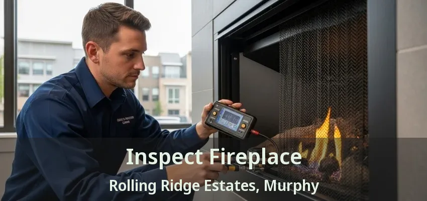 Inspect Fireplace Rolling Ridge Estates, Murphy - TX