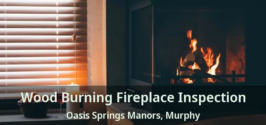 Wood Burning Fireplace Inspection Oasis Springs Manors, Murphy - TX